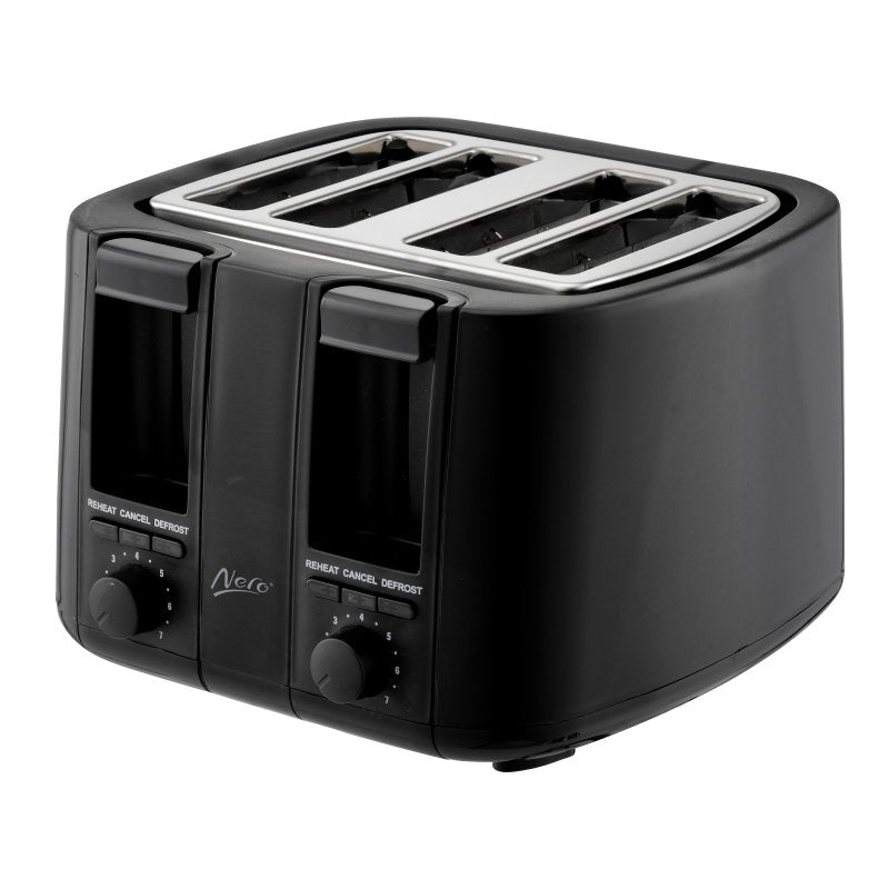 Nero Black 4 Slice Toaster