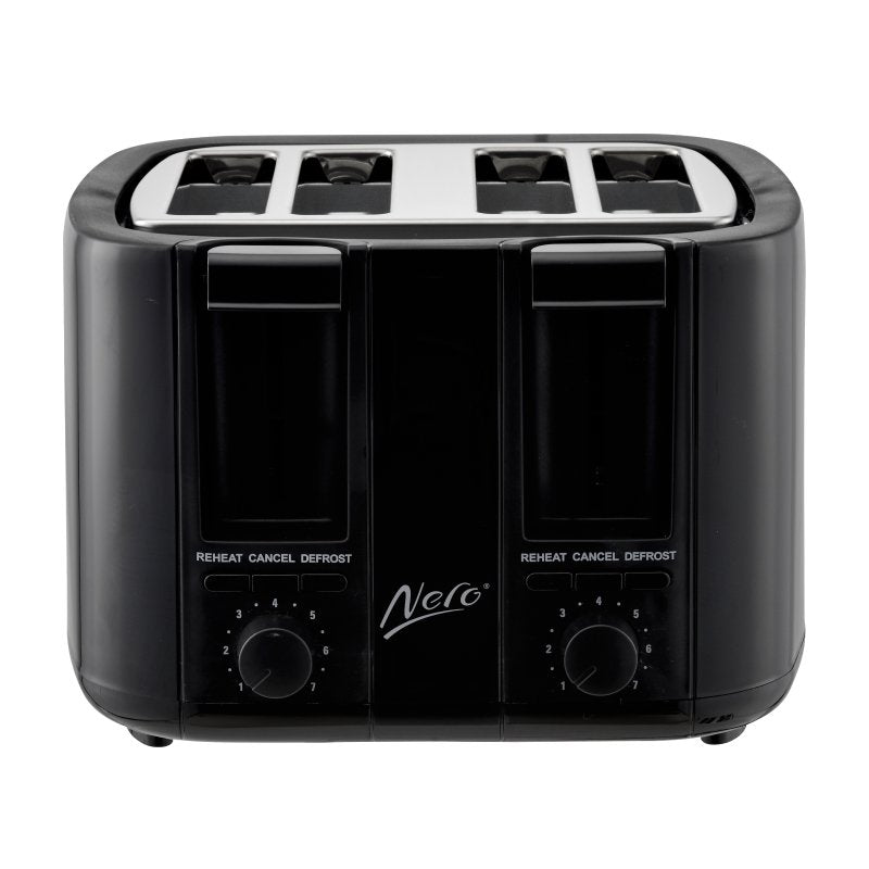 Nero Black 4 Slice Toaster