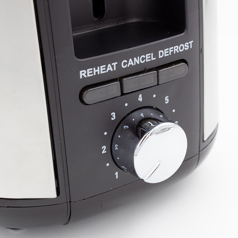 Nero Stainless Steel 4 Slice Long Toaster