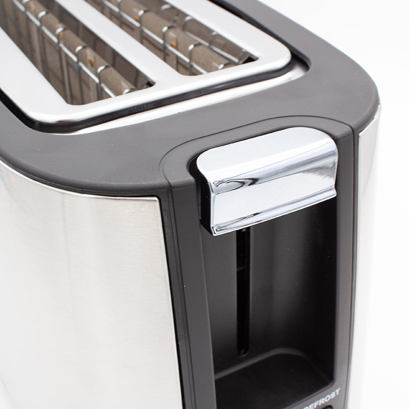 Nero Stainless Steel 4 Slice Long Toaster