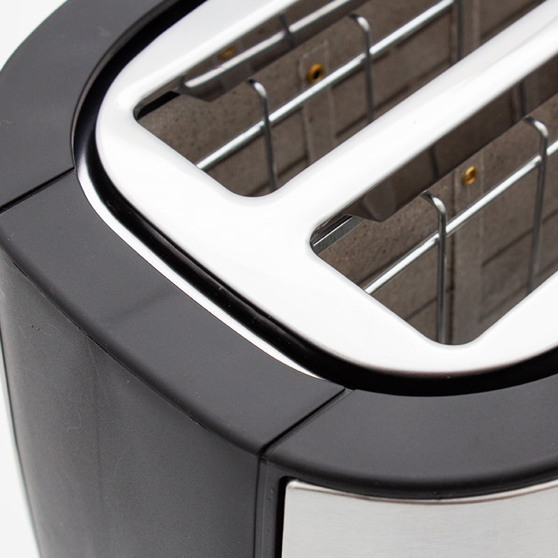 Nero Stainless Steel 4 Slice Long Toaster