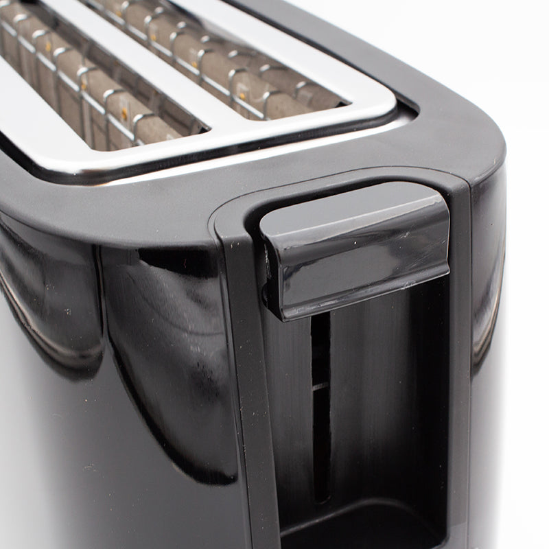 Nero Black 4 Slice Long Toaster