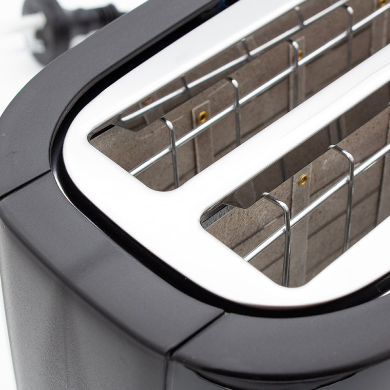 Nero Black 4 Slice Long Toaster