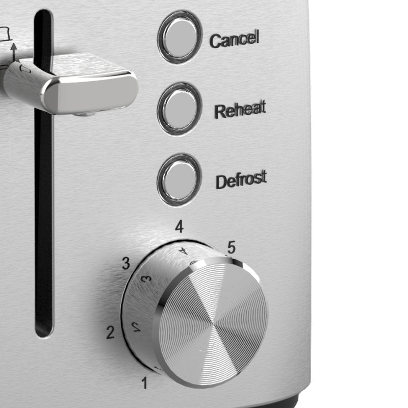 Nero Stainless Steel Classic 4 Slice Toaster