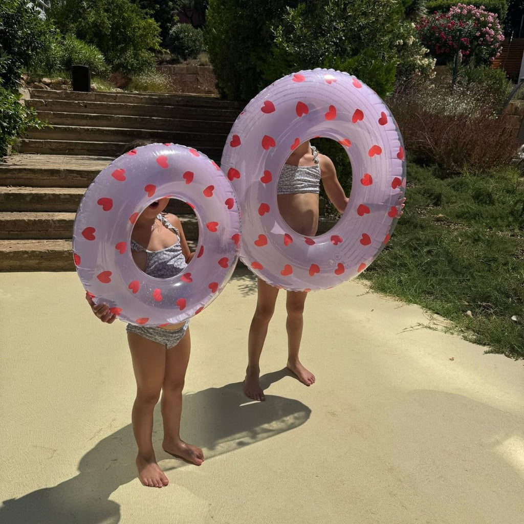 Swim Essentials Inflatable Swim Ring - Sweet Hearts Transparent , 90 cm image 3