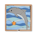 Stellavan & Papa - 3-in-1 Small Block Puzzle, Dolphin