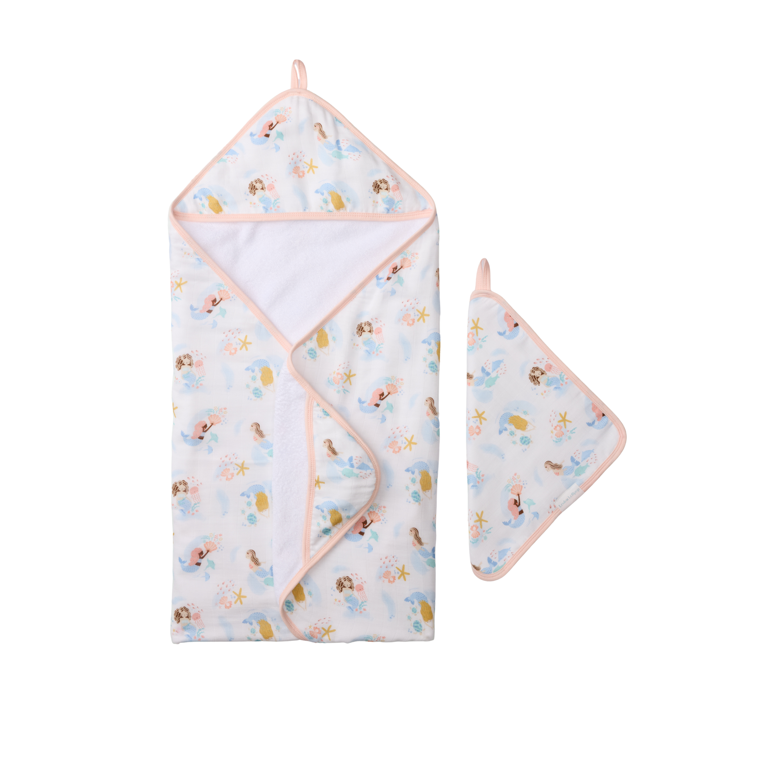 LouLou Lollipop Hooded Towel Set - Mermaids