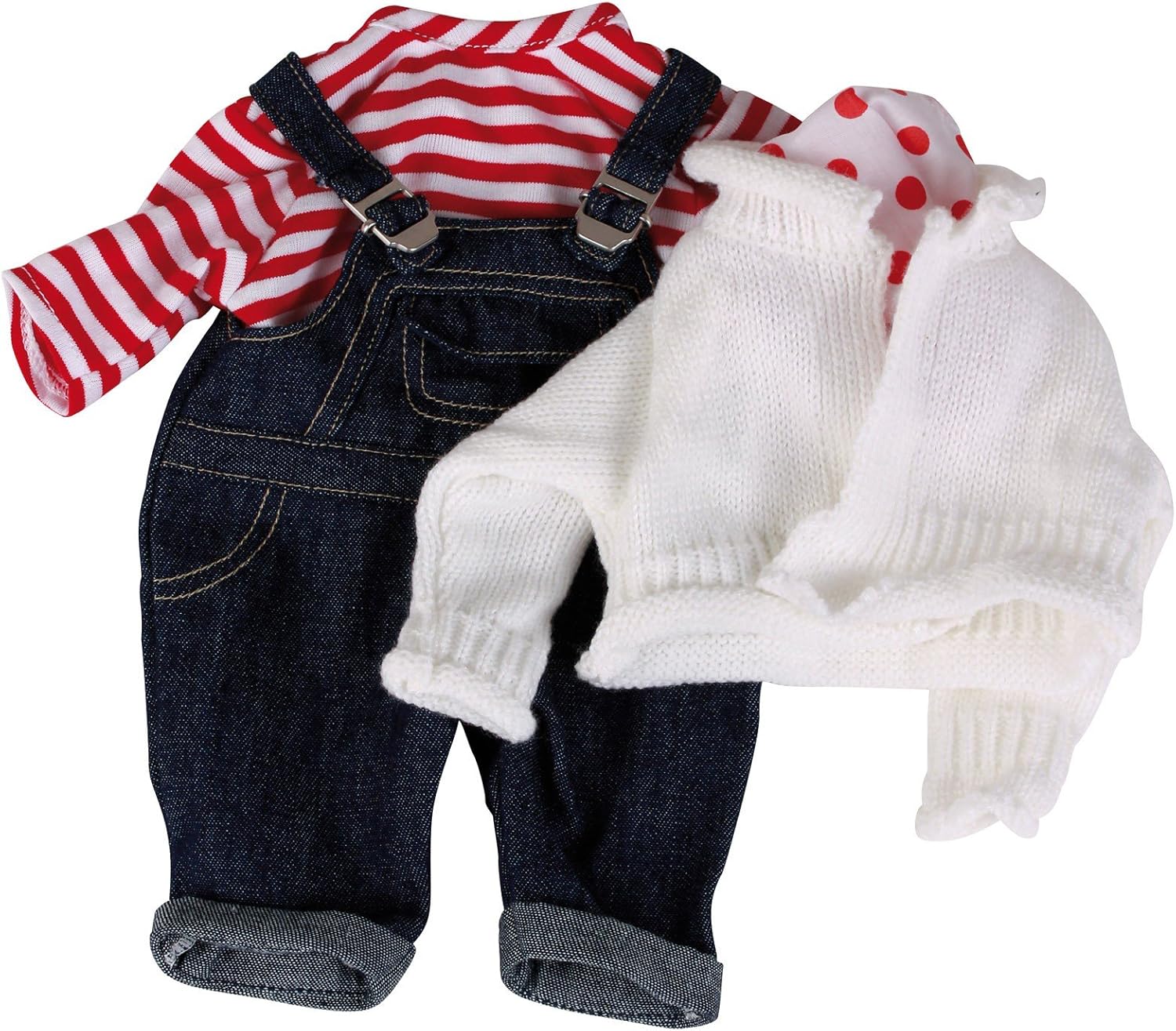 Gotz Doll Wardrobe - 30-33 cm - Denim Dungarees and Jumper Set