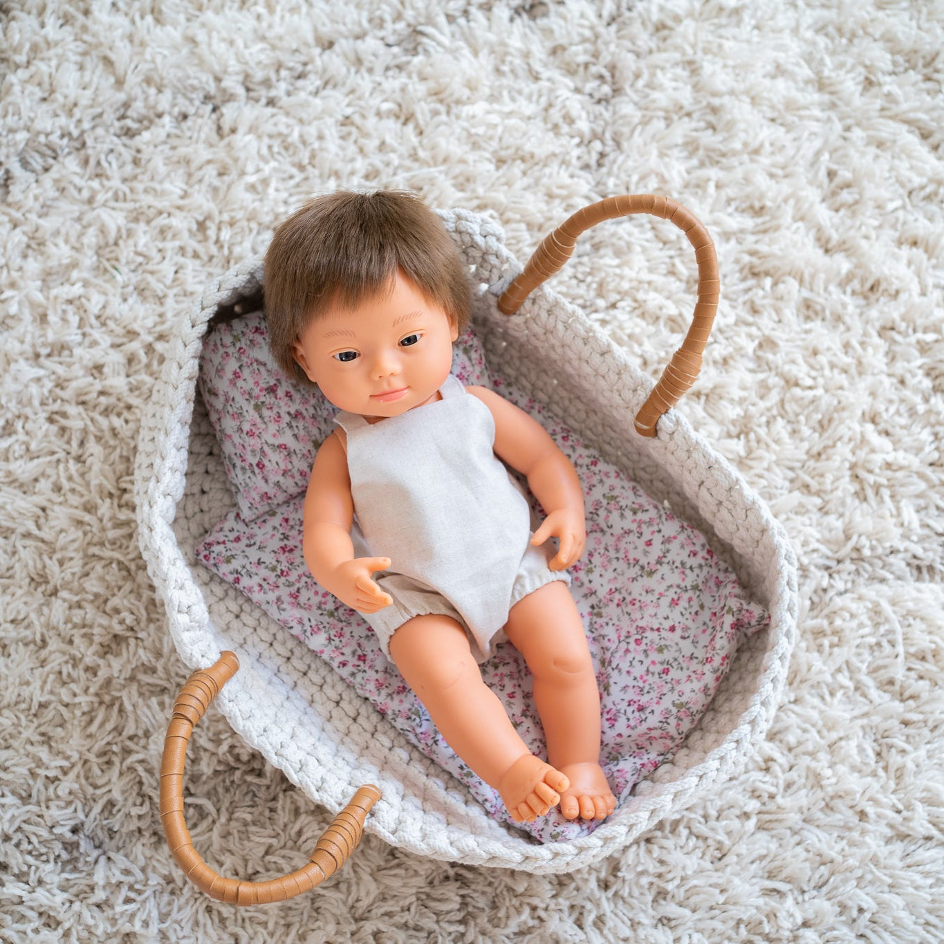 by Astrup Doll Knitted Basket and Bedding Set, 35-40 cm image 2