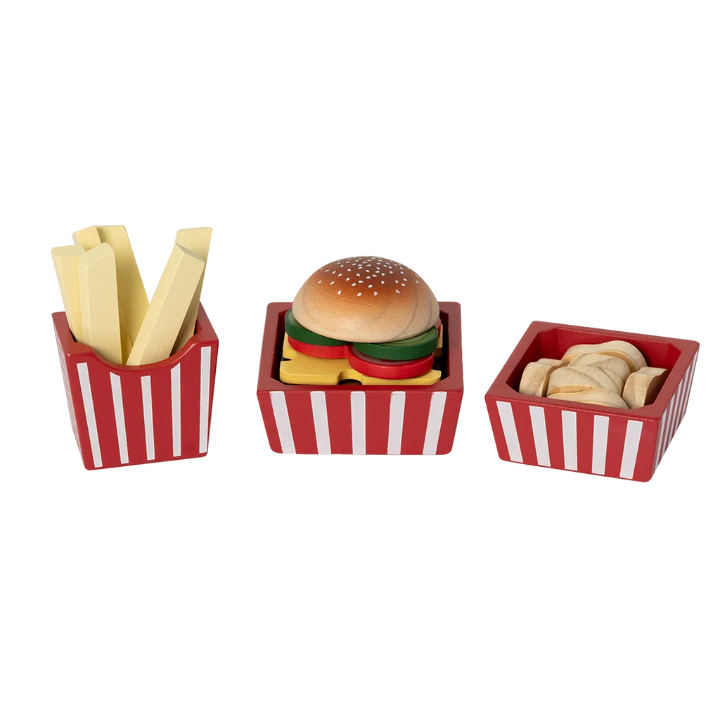 MamaMemo Wooden Food - Burger Set image 3
