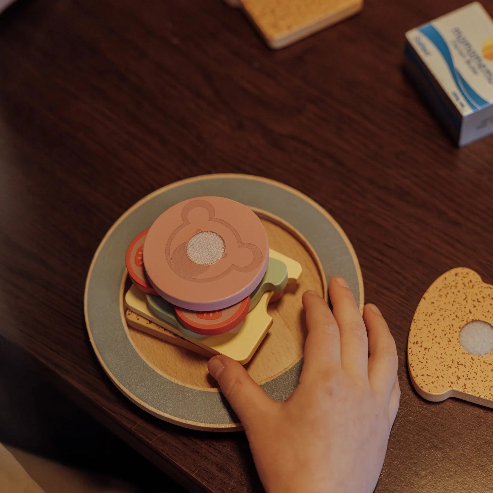 MamaMemo Wooden Food - Sandwich Set image 5