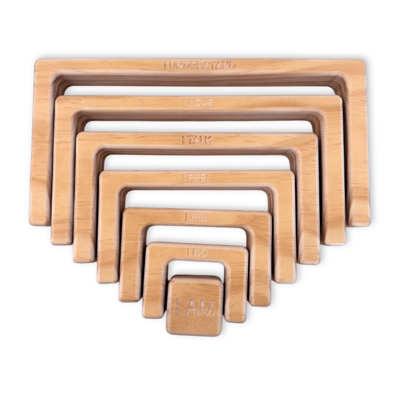 In-wood - Square Affirmation Rainbow image 5