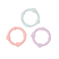 LouLou Lollipop Wild Teether Ring Set - Shell Pink
