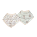 LouLou Lollipop Bandana Bib Set - 2 Pack - Hedgehogs