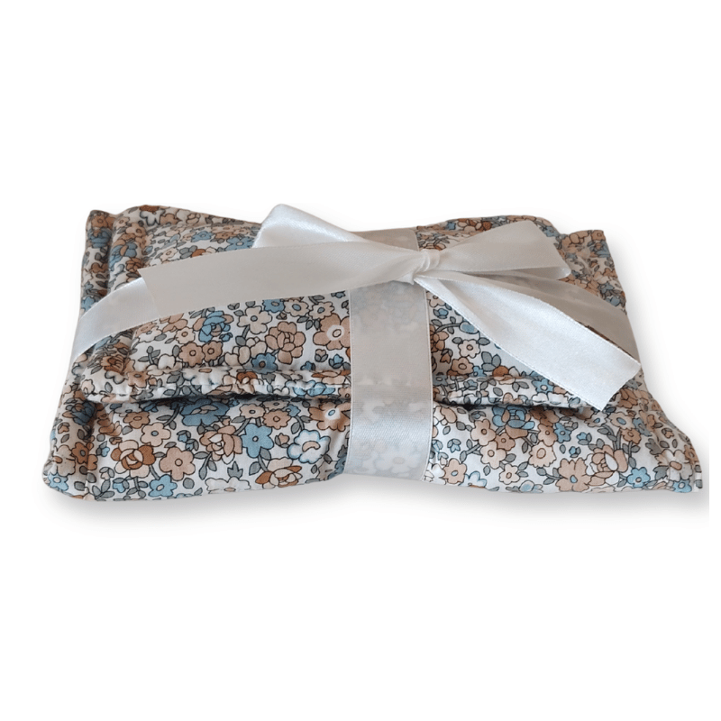 Lola & Bear Doll Bedding Set, Blue Floral image 3