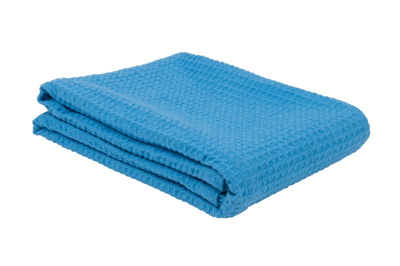 Cotton Thermal Blanket - Blue