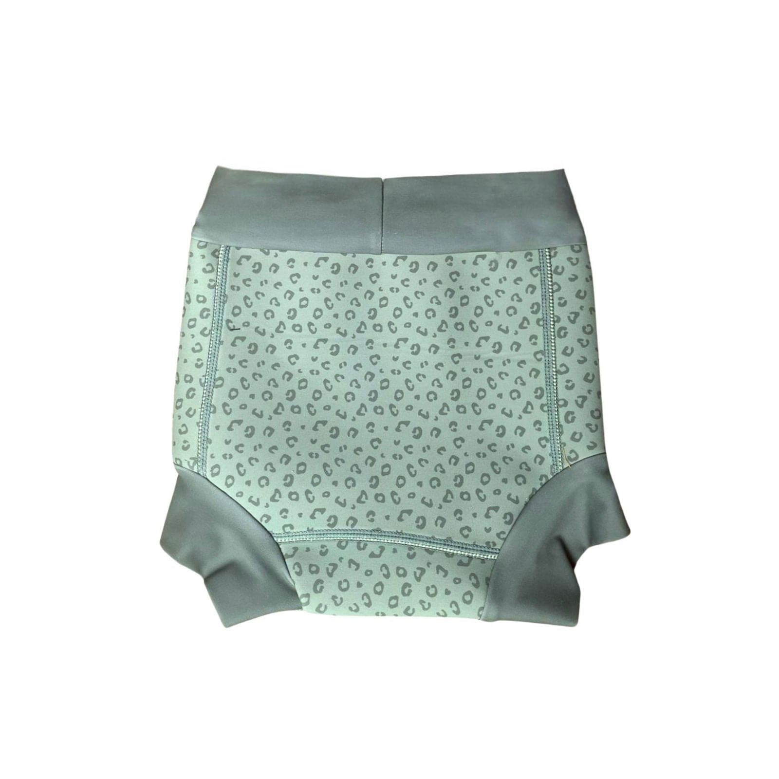 Swim Essentials Neoprene Swim Nappy Pant, Green Leopard image 3