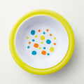 Barel Junior Yellow Polka Dot Rimmed Melamine Bowl