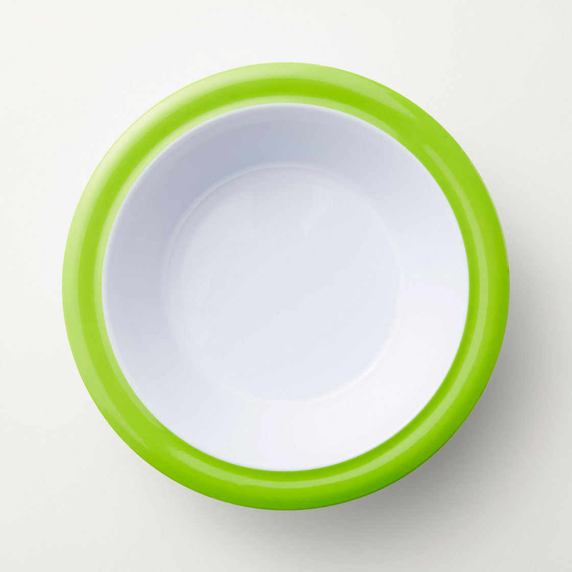Barel Junior Lime & White Rimmed Melamine Bowl