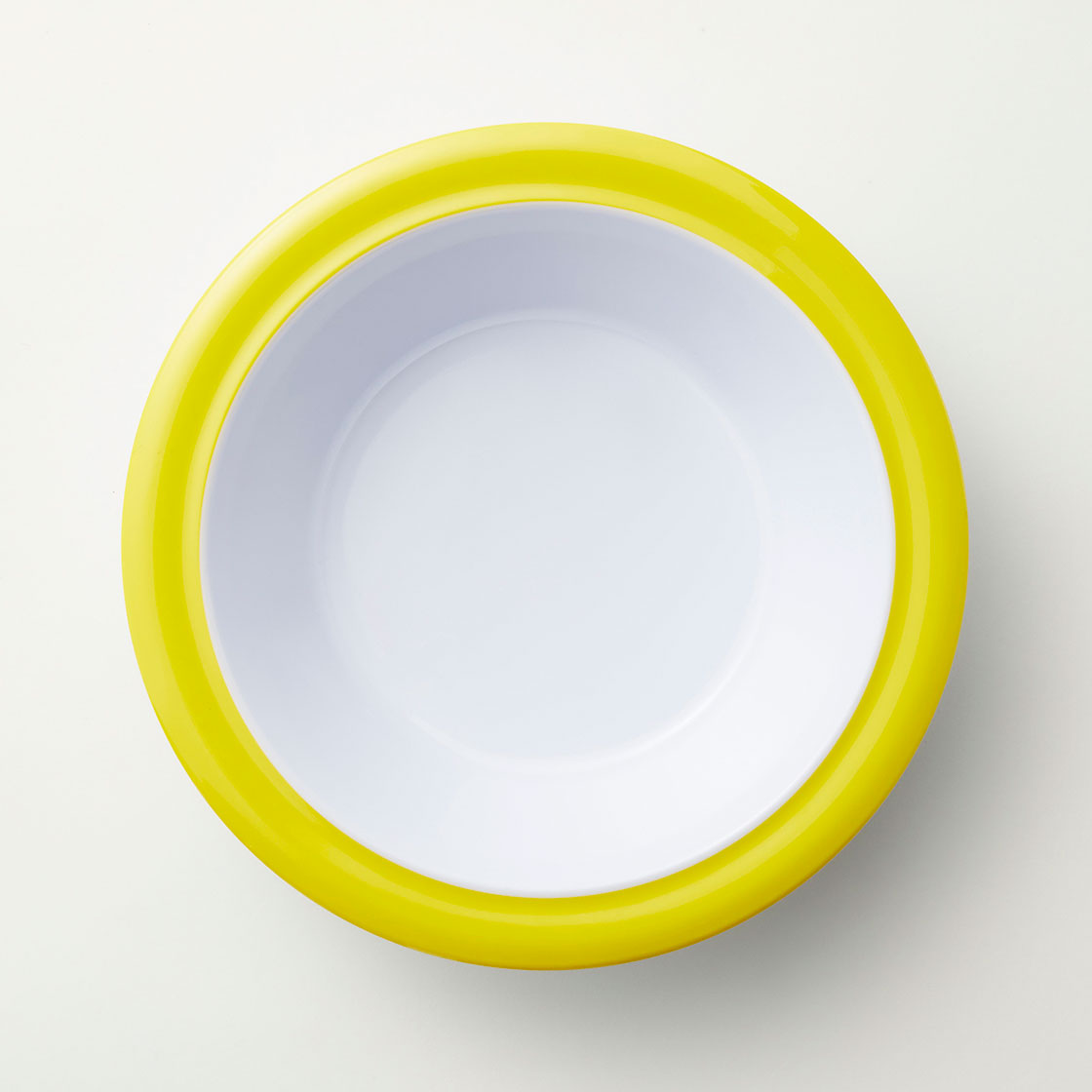 Barel Junior Yellow & White Rimmed Melamine Bowl