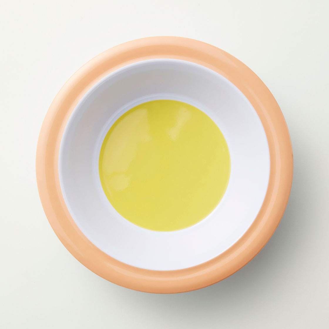 Barel Junior Apricot & Yellow Rimmed Melamine Bowl