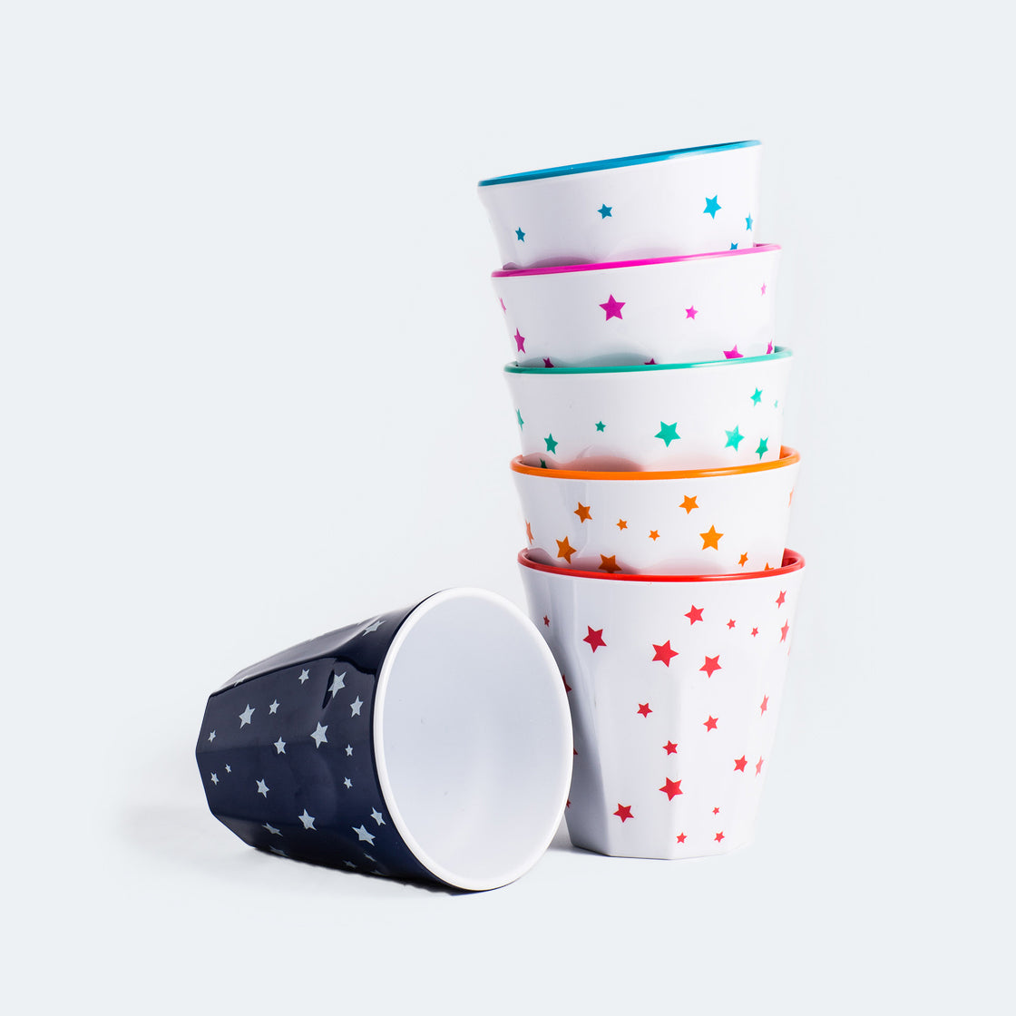 Barel Assorted Star Melamine Tumblers 260mL (Set of 6)