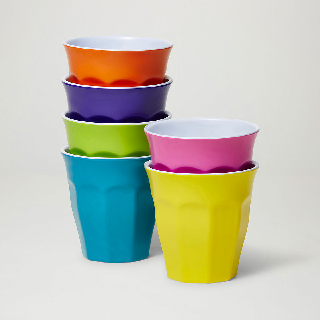 Barel Classic Melamine Tumblers 260mL ‘Fiesta’ (Set of 6)