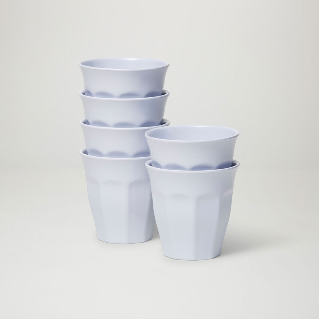 Barel Classic White Melamine Tumblers 200mL (Set of 6)