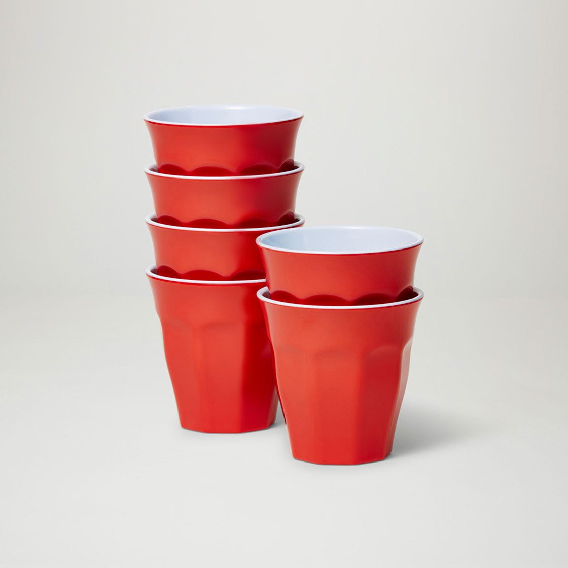 Barel Classic Red Melamine Tumblers 200mL (Set of 6)