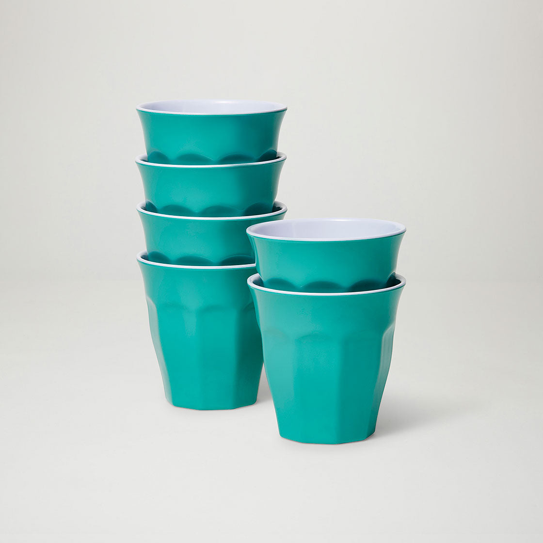 Barel Classic Green Melamine Tumblers 200mL (Set of 6)