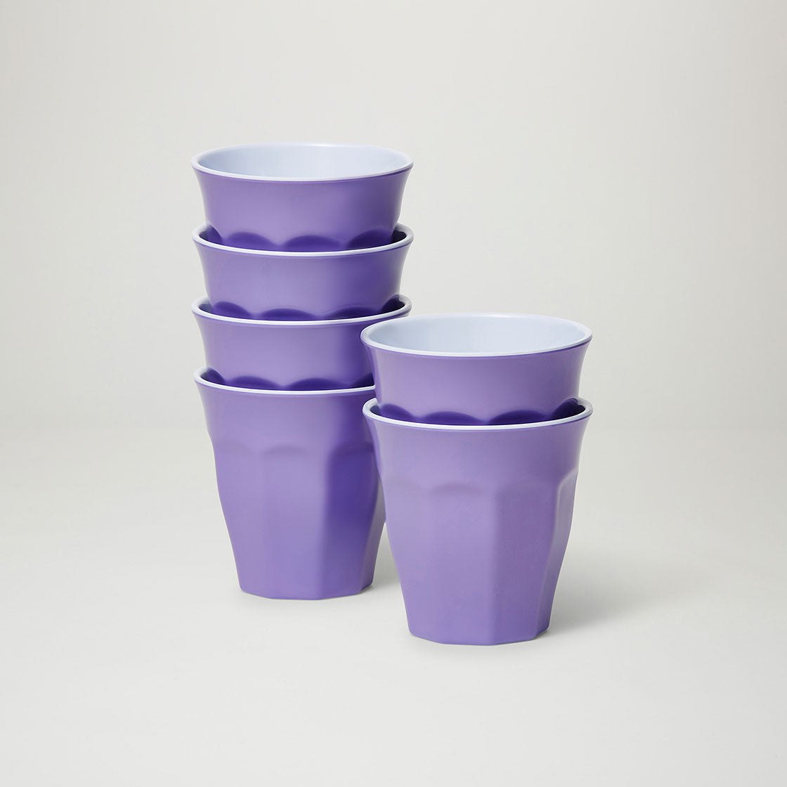 Barel Classic Lavender Melamine Tumblers 200mL (Set of 6)