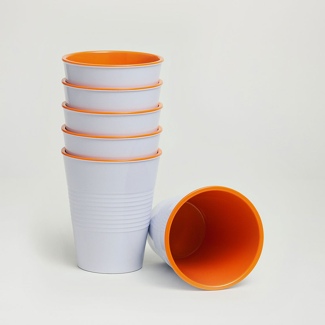 Barel Retro Orange Melamine Tumblers 275mL (Set of 6)