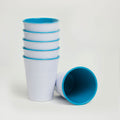Barel Retro Cyan Melamine Tumblers 275mL (Set of 6)
