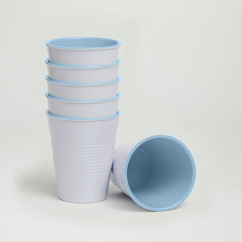 Barel Retro Blue Melamine Tumblers 275mL (Set of 6)