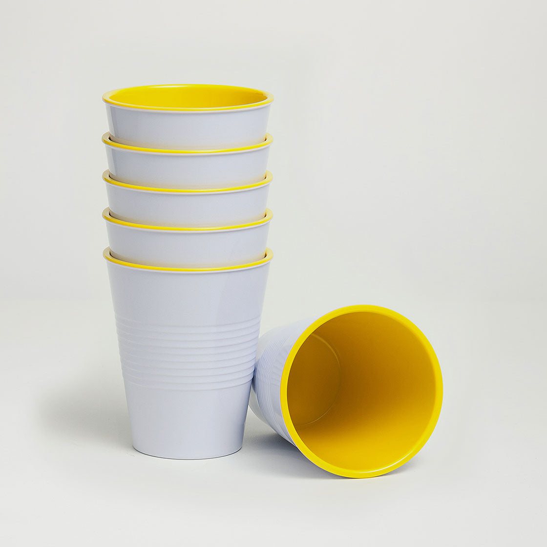 Barel Retro Yellow Melamine Tumblers 275mL (Set of 6)
