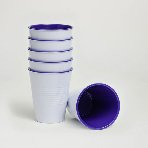Barel Retro Violet Melamine Tumblers 275mL (Set of 6)