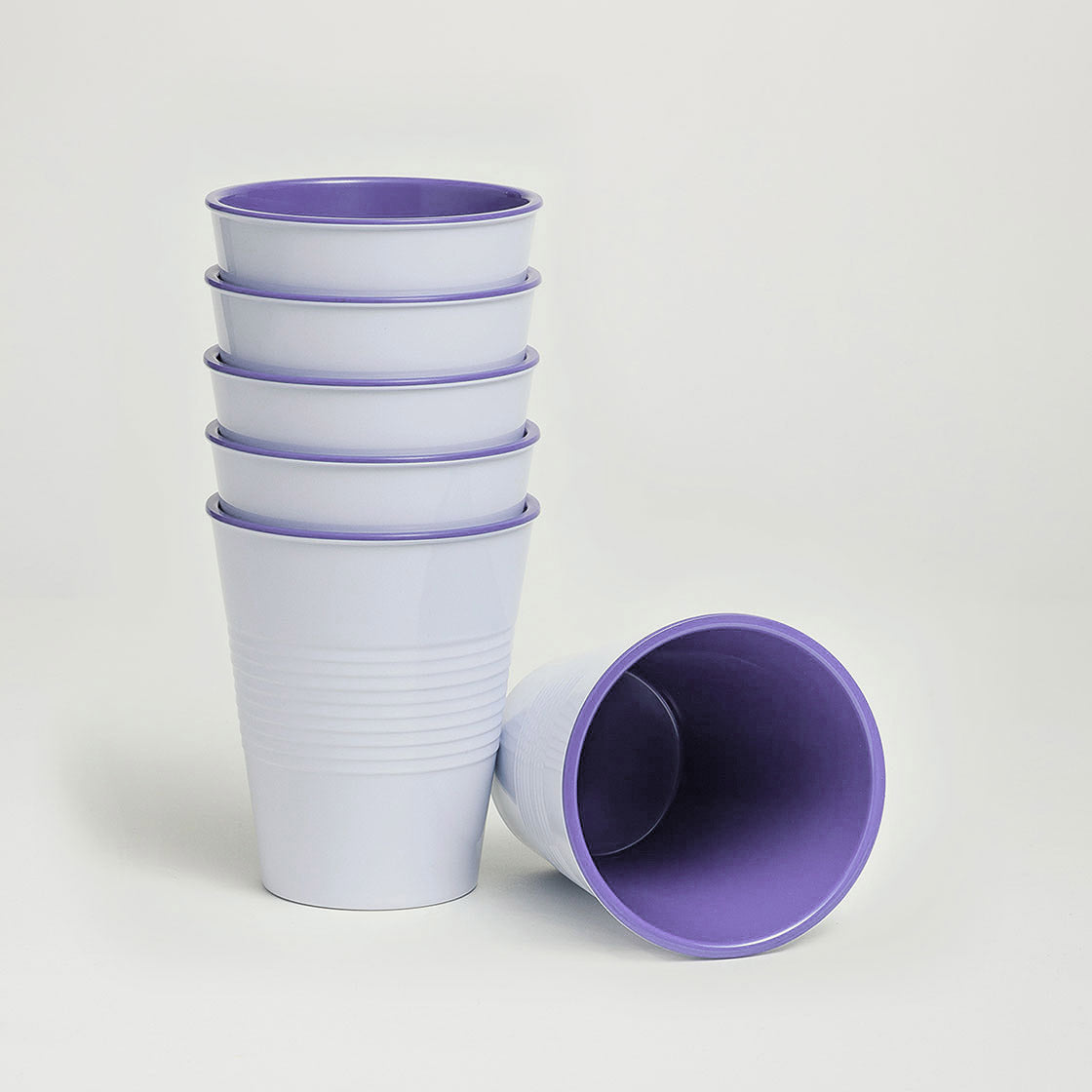 Barel Retro Lavender Melamine Tumblers 275mL (Set of 6)