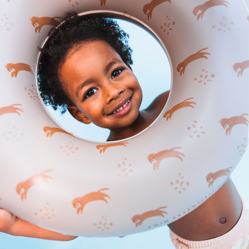 Swim Essentials Inflatable Swim Ring - Leopard, 55 cm image 3