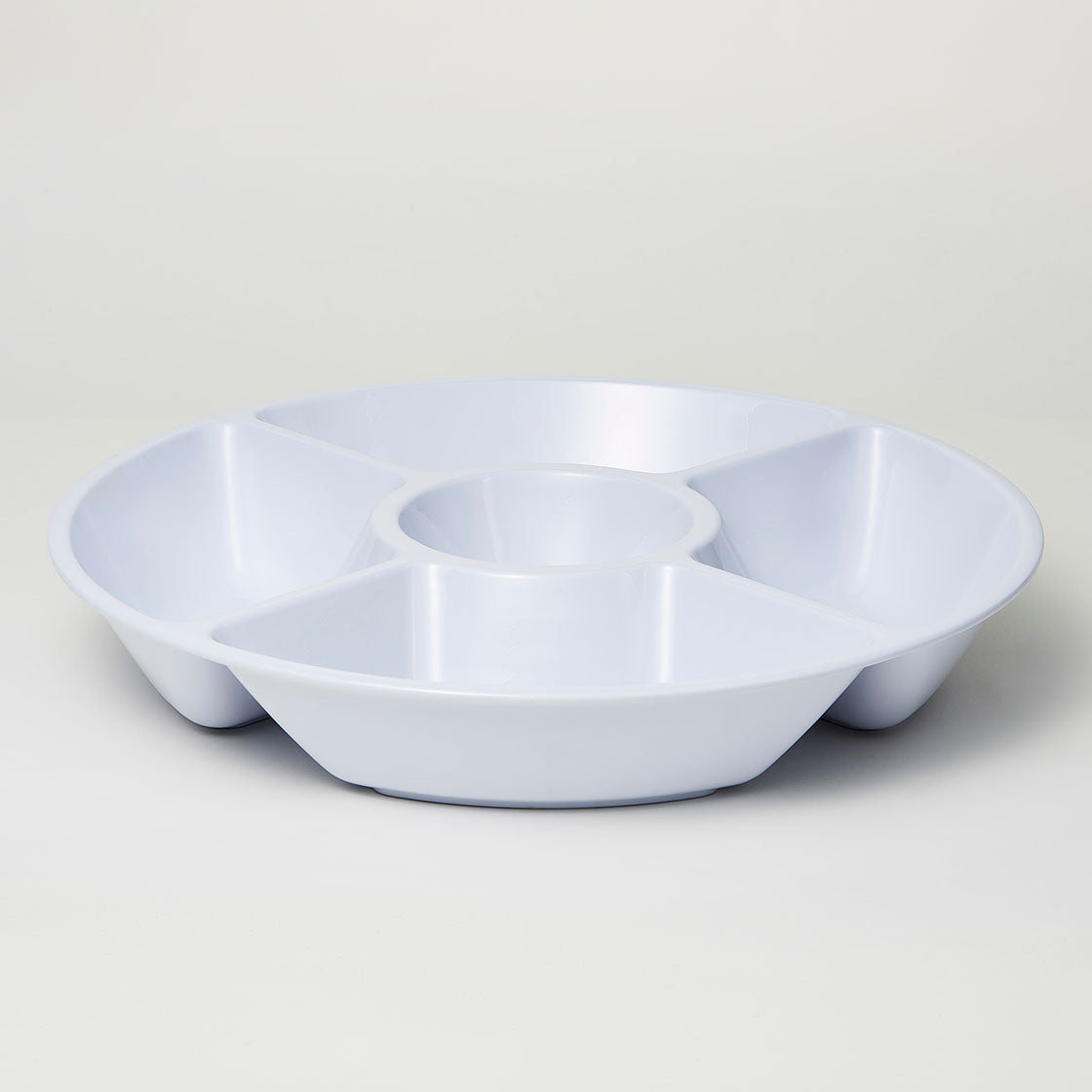Barel Deluxe White Melamine Pick & Dip Platter