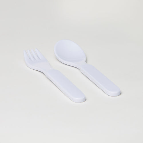 Baby Barel White Melamine Cutlery Set