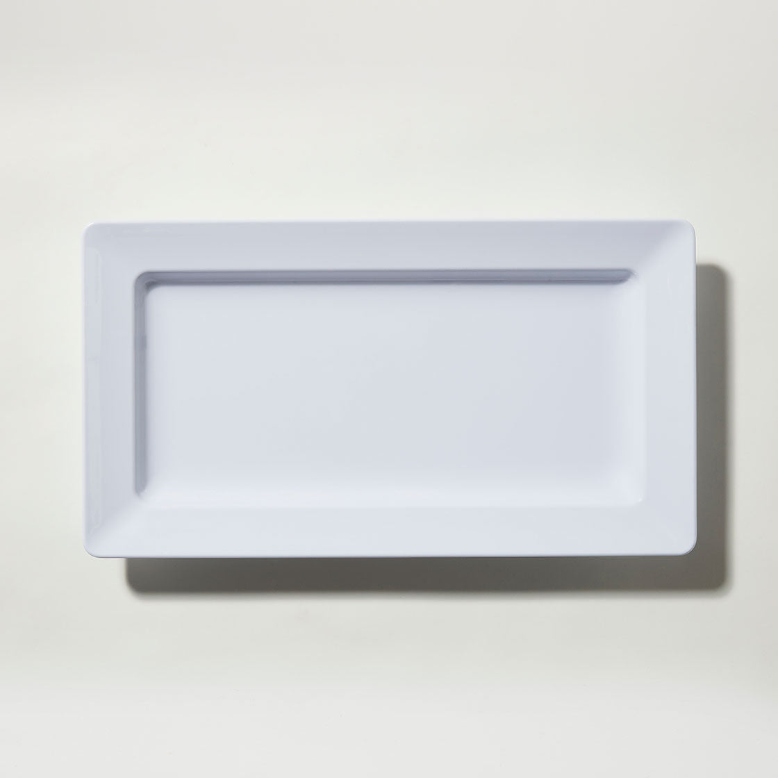 Barel Deluxe White Rectangular Melamine Platter 50cm