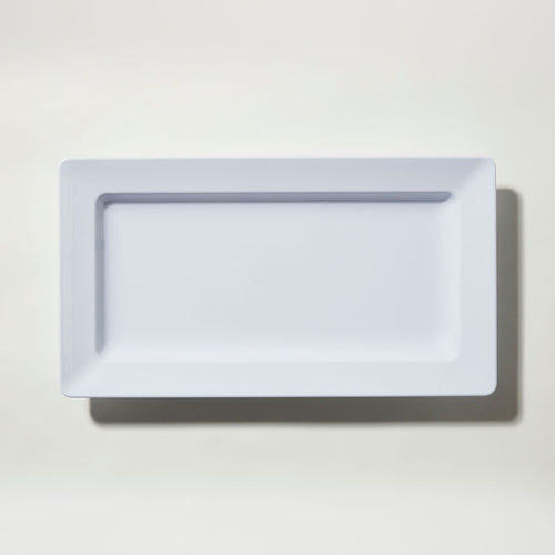 Barel Deluxe White Rectangular Melamine Platter 50cm