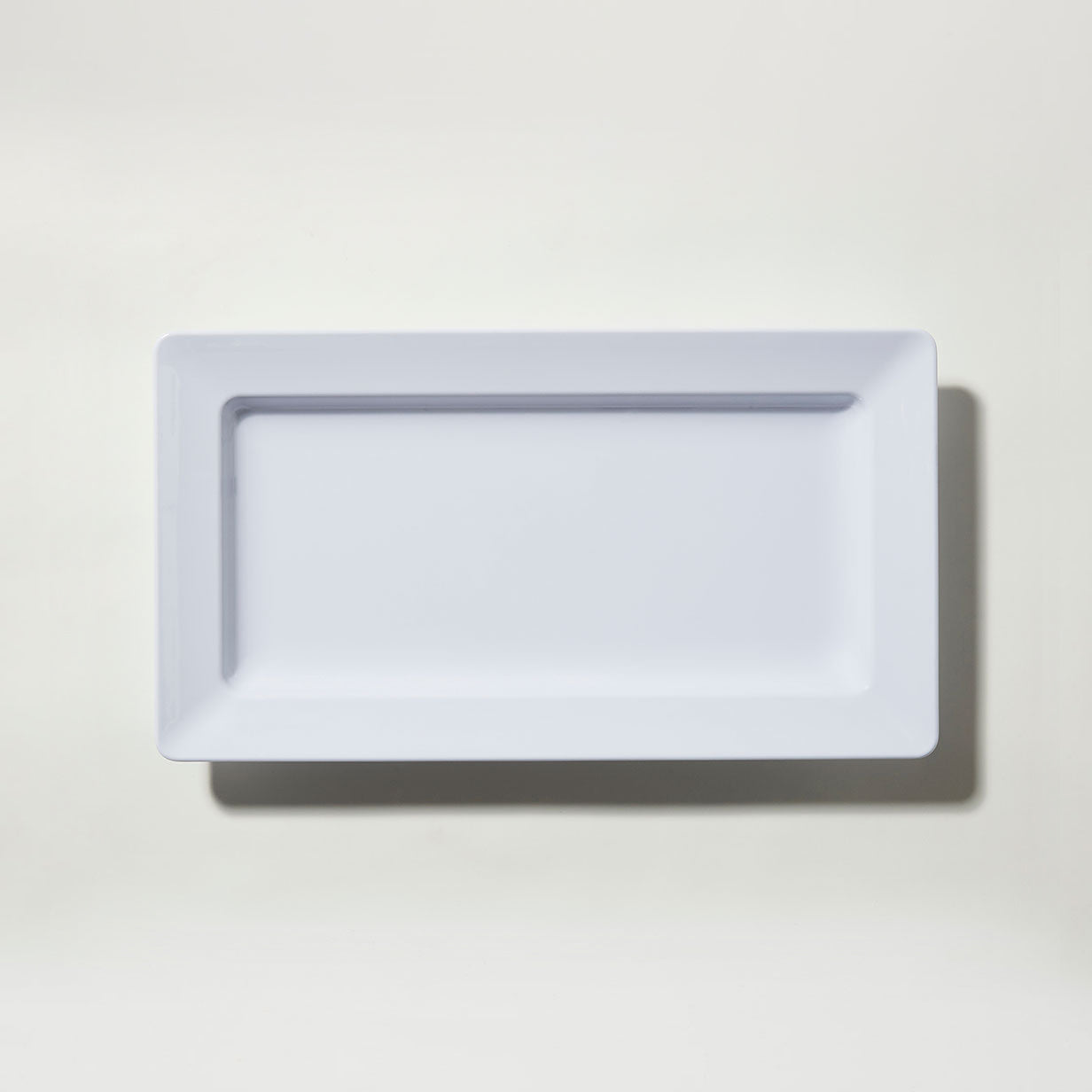 Barel Deluxe White Rectangular Melamine Platter 45cm