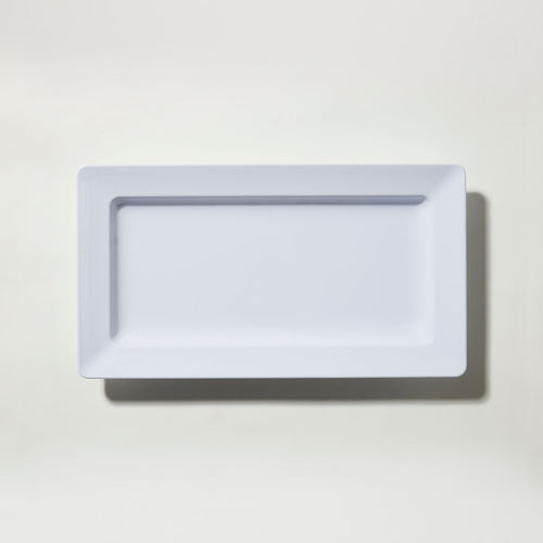 Barel Deluxe White Rectangular Melamine Platter 45cm