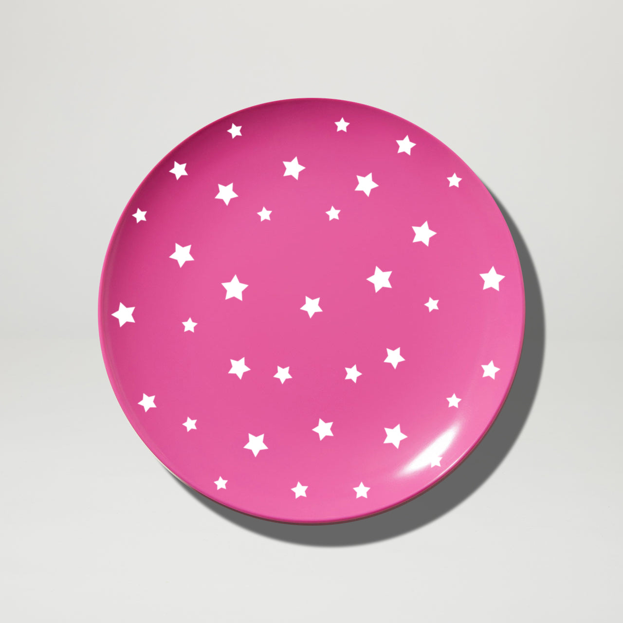 Barel Magenta Coloured Star Melamine Plate 25cm