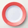 Barel Junior Red & White Rimmed Melamine Plate