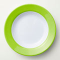Barel Junior Lime & White Rimmed Melamine Plate