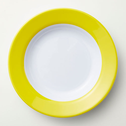 Barel Junior Yellow & White Rimmed Melamine Plate