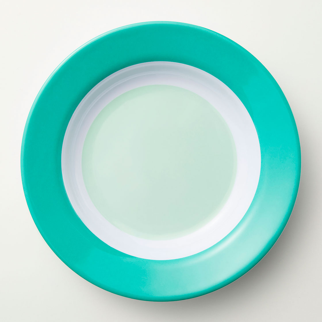 Barel Junior Green & Mint Rimmed Melamine Plate