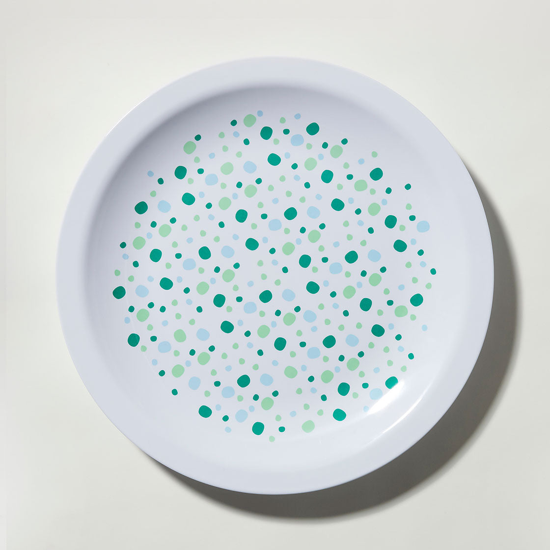Barel Everyday Green Polka Dot Rimmed Melamine Sharing Platter 40cm